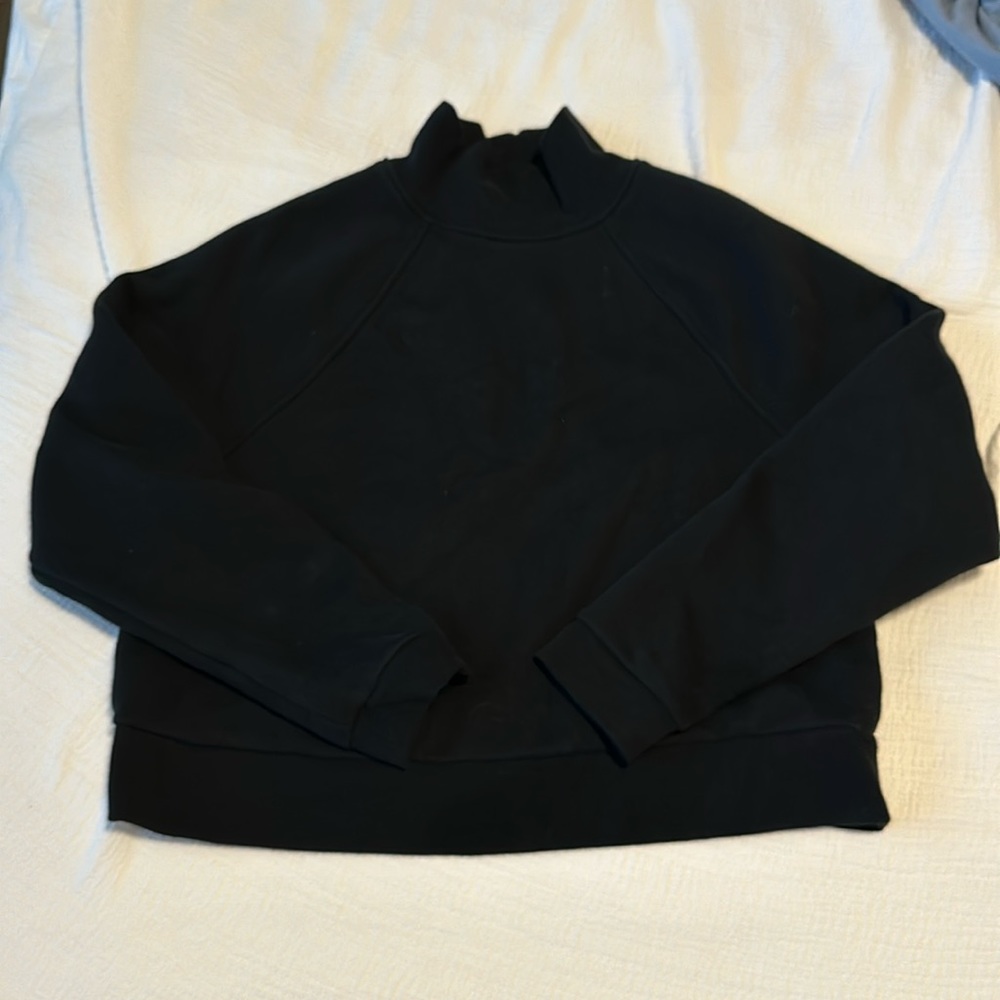 Black sweatshirt mock neck size medium